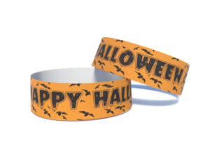 Halloween karszalag - neon narancs