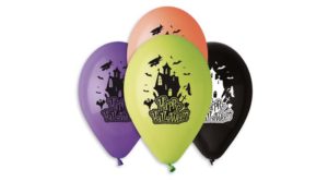 Léggömb, 30 cm, Halloween Kastély (10db)